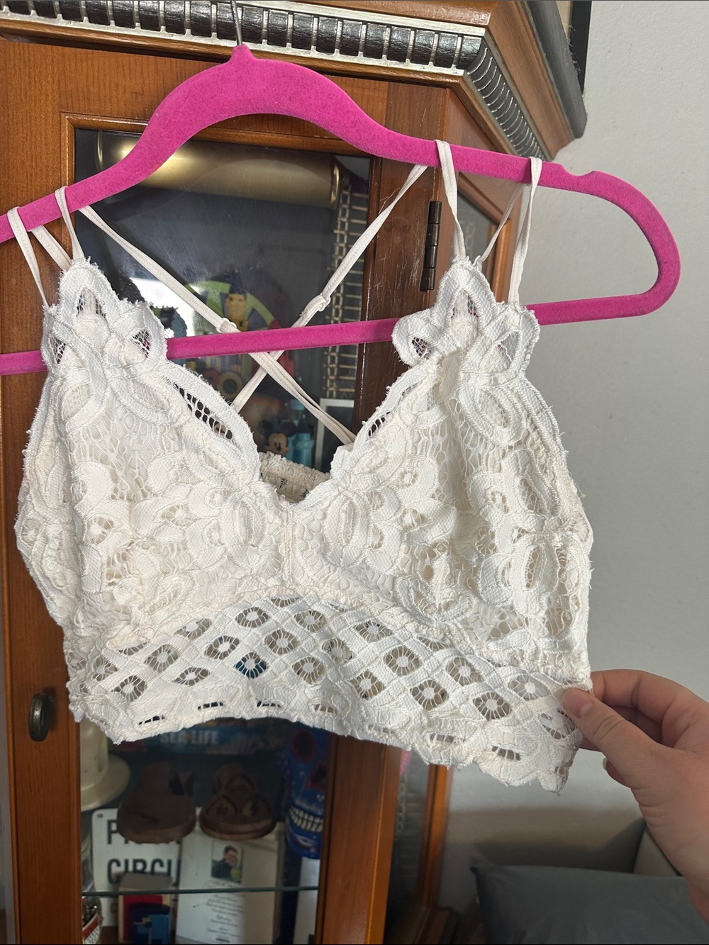 Anemone White Lace Bralette